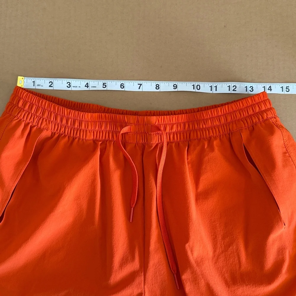OUTDOOR VOICES Orange Athletic Shorts size large - Picture 3 of 6